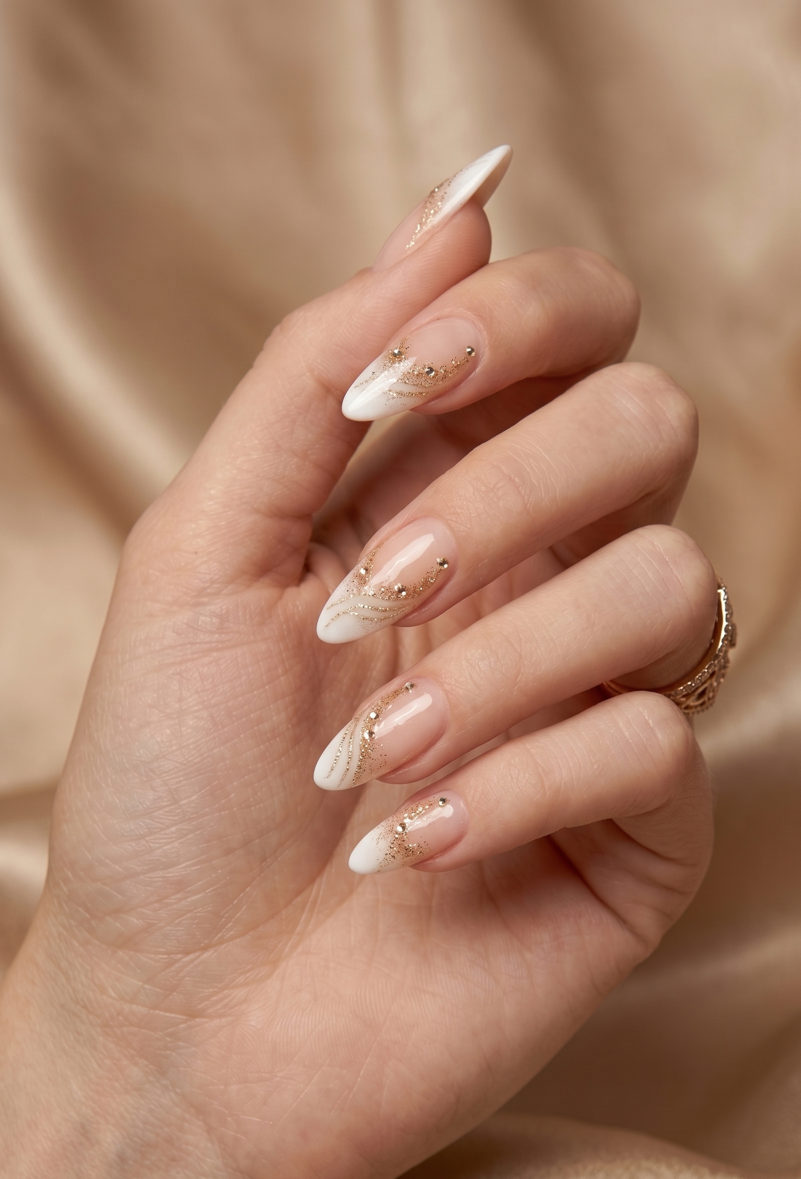Golden Cascade Edition Press on Nails - Image 2